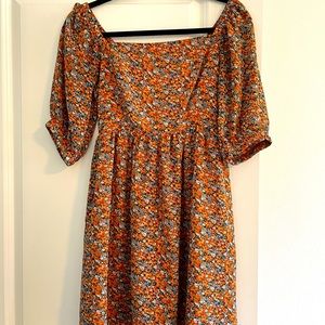 Code X Mode Floral Chiffon Dress XS